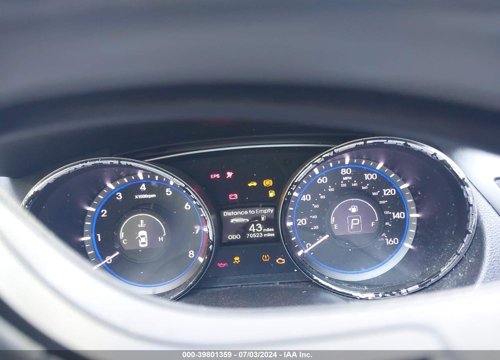 2013 HYUNDAI SONATA GLS VIN: 5NPEB4ACXDH776497