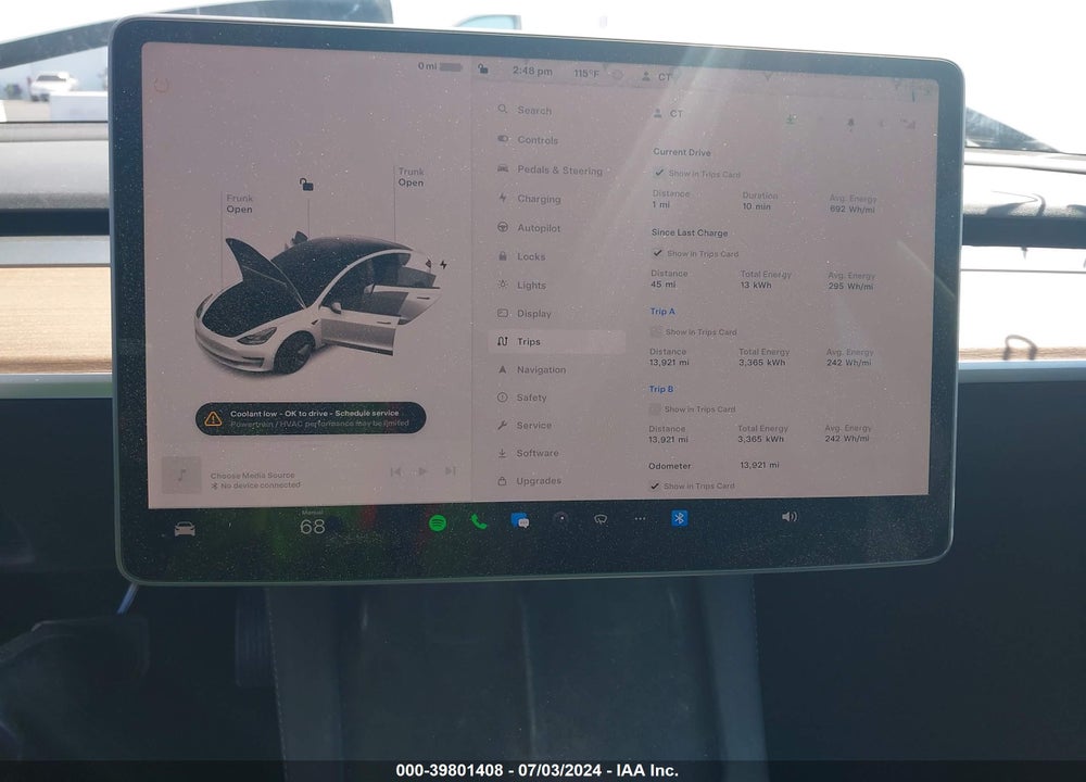 2023 TESLA MODEL 3 REAR-WHEEL DRIVE VIN: 5YJ3E1EA1PF489882