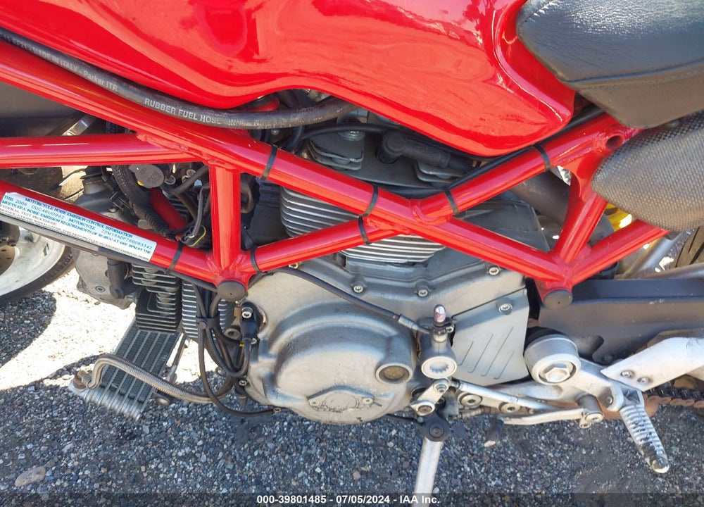 2006 DUCATI MONSTER S2R1000 VIN: ZDM1RABP76B083342