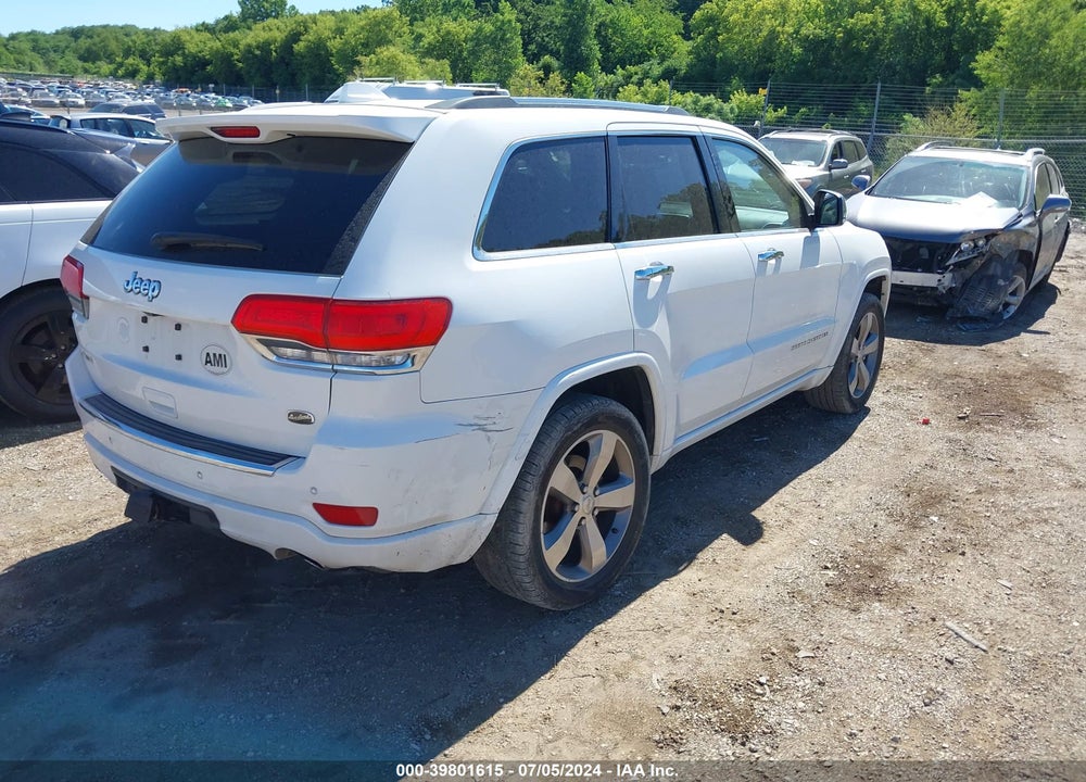 2014 JEEP GRAND CHEROKEE OVERLAND VIN: 1C4RJFCGXEC396122