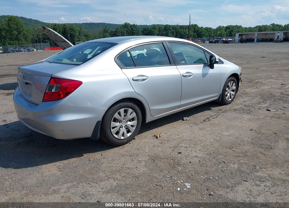 2012 HONDA CIVIC LX VIN: 19XFB2F58CE055892