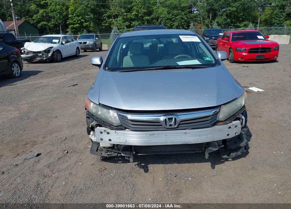2012 HONDA CIVIC LX VIN: 19XFB2F58CE055892