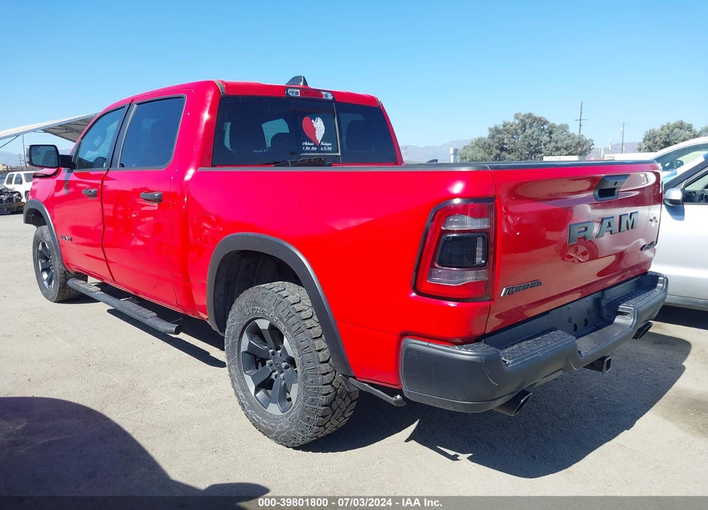 2022 RAM 1500 REBEL 4X4 5'7 BOX VIN: 1C6SRFLT0NN199592