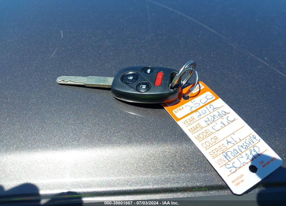 2012 HONDA CIVIC LX VIN: 19XFB2F58CE103701