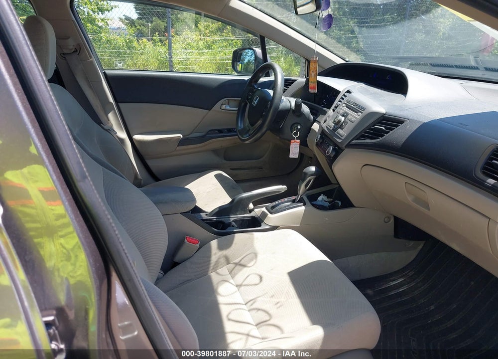 2012 HONDA CIVIC LX VIN: 19XFB2F58CE103701