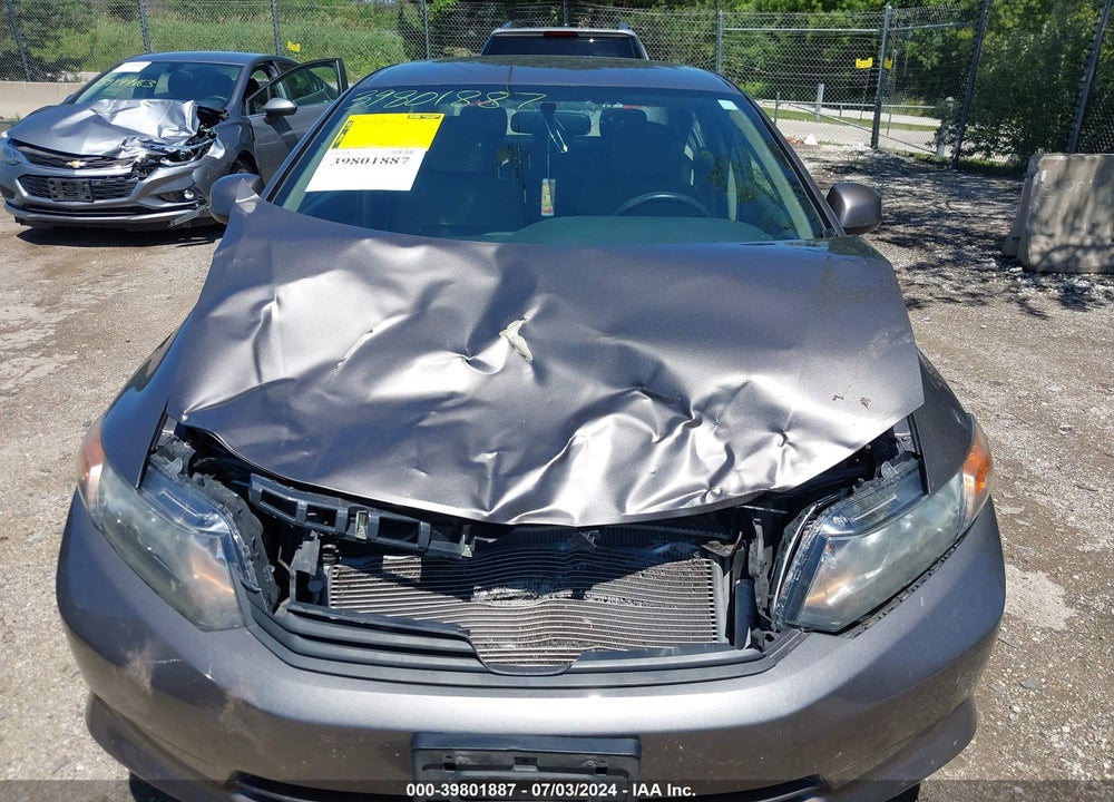 2012 HONDA CIVIC LX VIN: 19XFB2F58CE103701