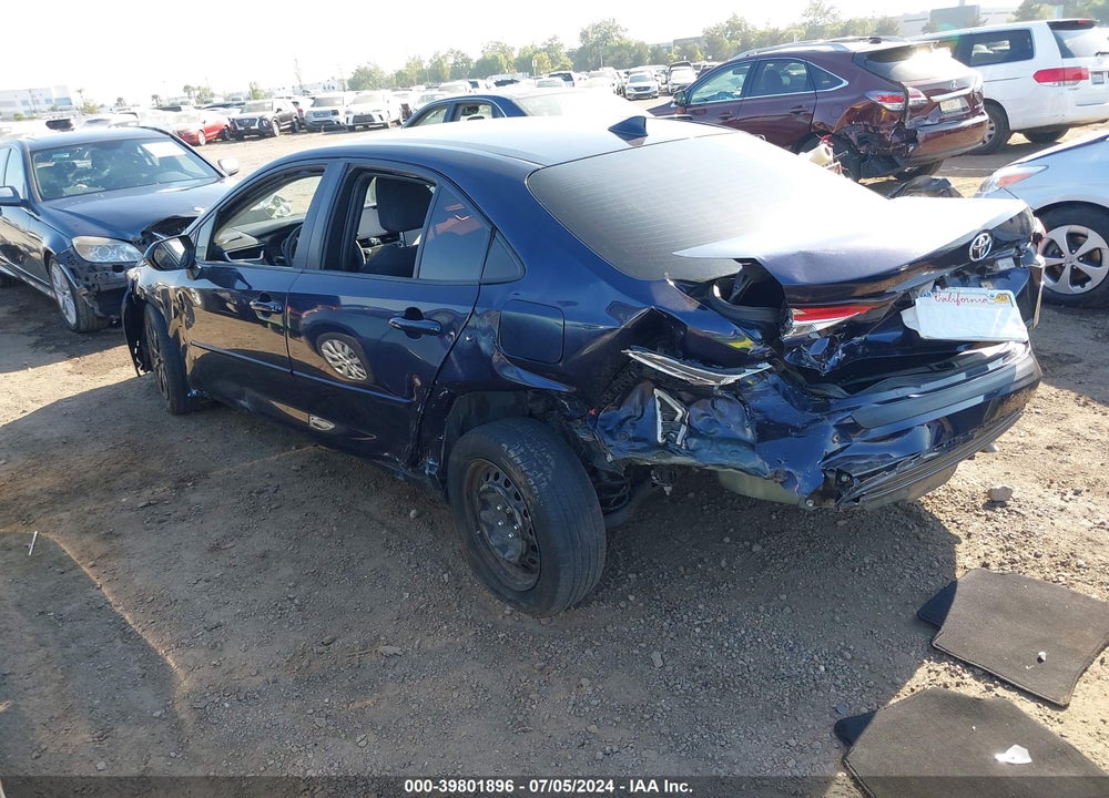 2021 TOYOTA COROLLA LE VIN: JTDEPMAE0MJ150113