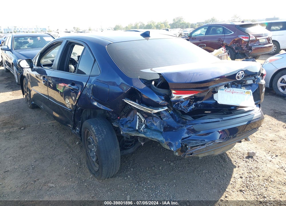 2021 TOYOTA COROLLA LE VIN: JTDEPMAE0MJ150113