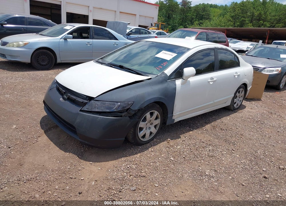 2008 HONDA CIVIC LX VIN: 2HGFA165X8H331385
