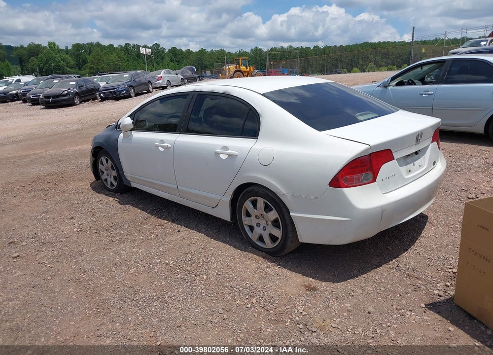2008 HONDA CIVIC LX VIN: 2HGFA165X8H331385