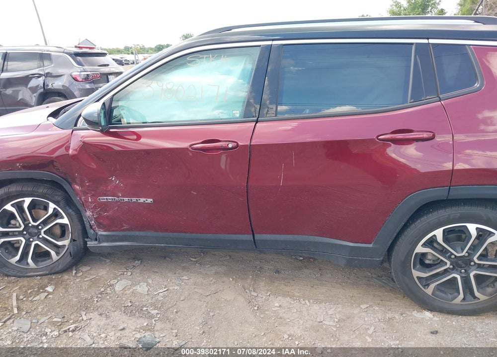 2022 JEEP COMPASS LIMITED 4X4 VIN: 3C4NJDCB3NT102961