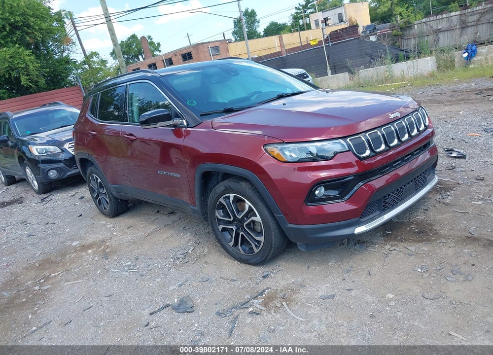 2022 JEEP COMPASS LIMITED 4X4 VIN: 3C4NJDCB3NT102961