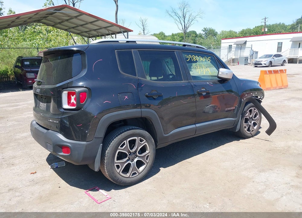 2016 JEEP RENEGADE LIMITED VIN: ZACCJADT4GPC91708