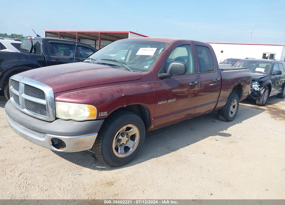 2002 DODGE RAM 1500 ST VIN: 3D7HA18N32G174865