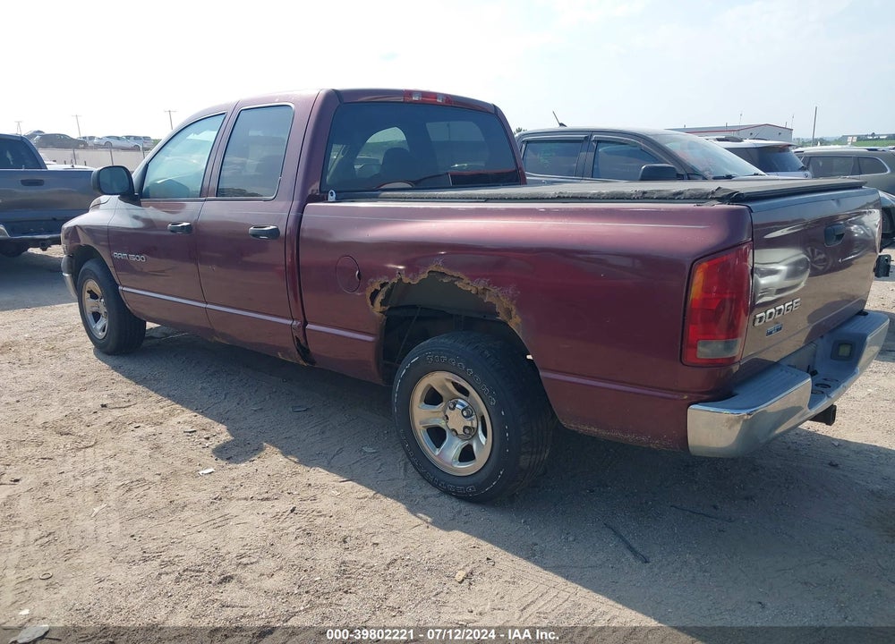 2002 DODGE RAM 1500 ST VIN: 3D7HA18N32G174865