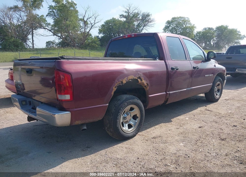 2002 DODGE RAM 1500 ST VIN: 3D7HA18N32G174865