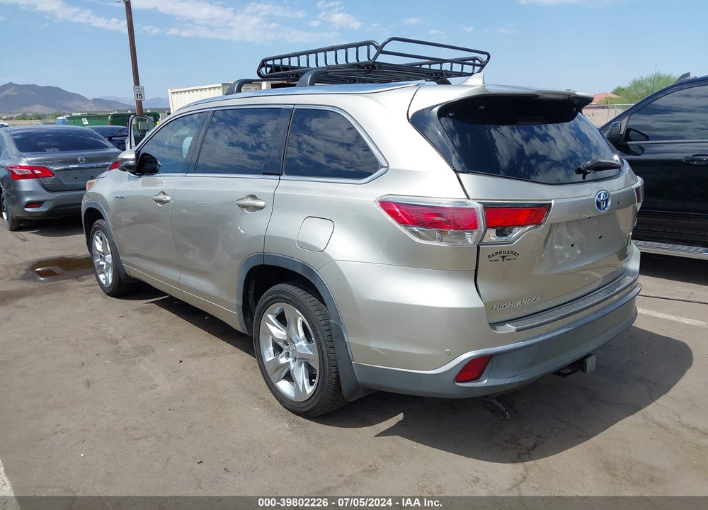 2015 TOYOTA HIGHLANDER HYBRID LIMITED VIN: 5TDDCRFH8FS008878
