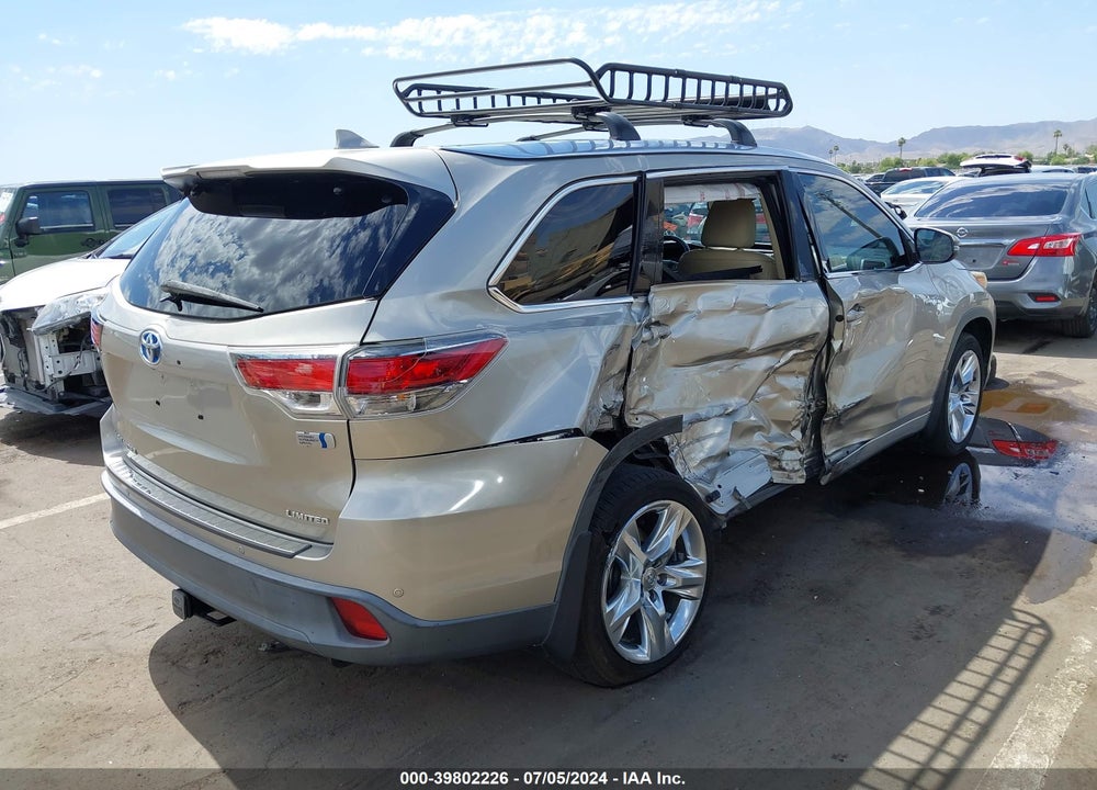 2015 TOYOTA HIGHLANDER HYBRID LIMITED VIN: 5TDDCRFH8FS008878