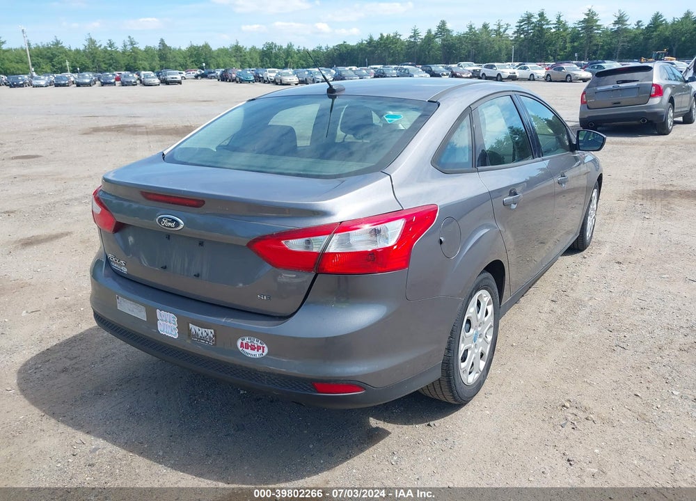 2012 FORD FOCUS SE VIN: 1FAHP3F26CL137820