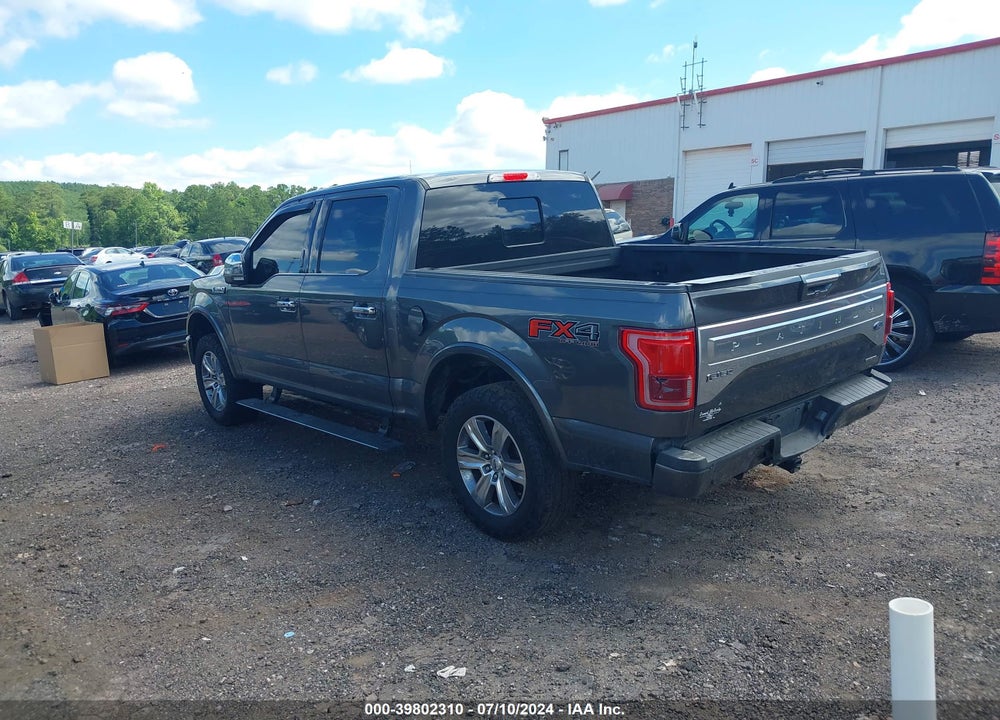 2015 FORD F-150 PLATINUM VIN: 1FTEW1EF4FFC17595