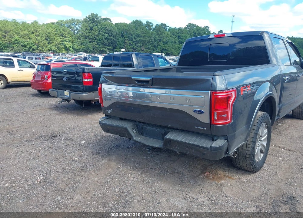 2015 FORD F-150 PLATINUM VIN: 1FTEW1EF4FFC17595