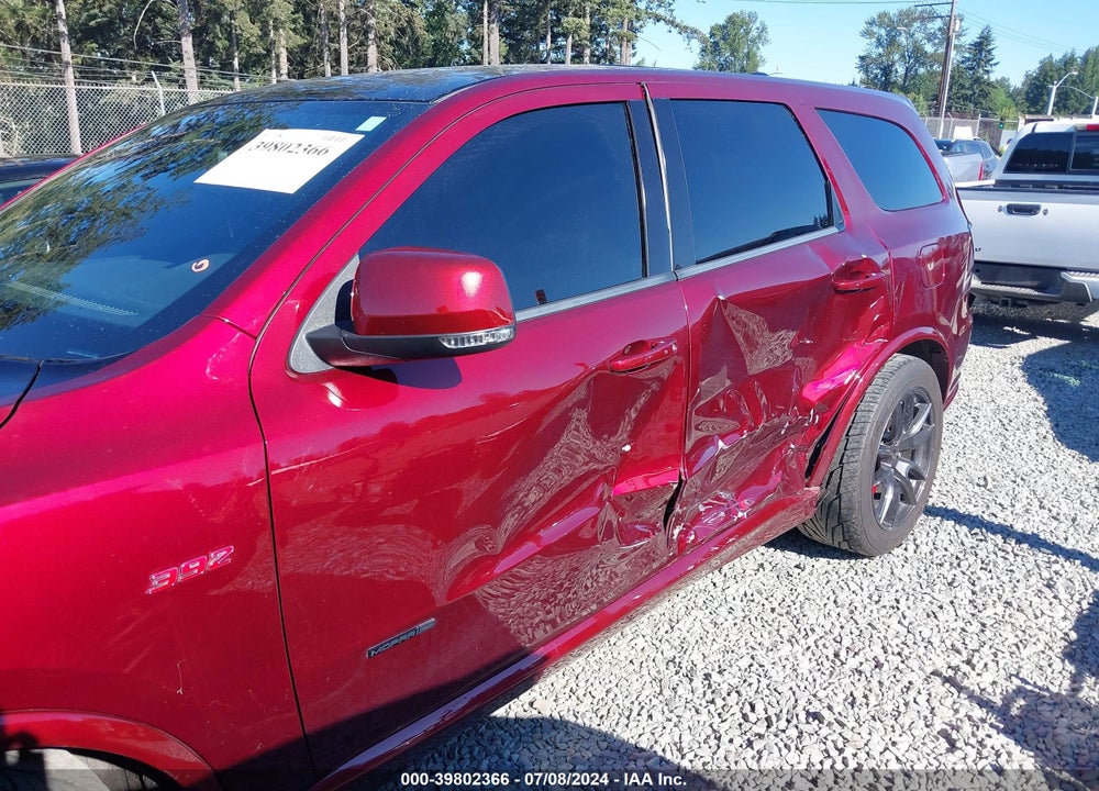 2018 DODGE DURANGO SRT AWD VIN: 1C4SDJGJ7JC495718