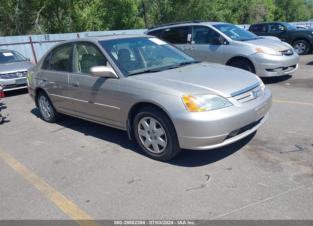 2001 HONDA CIVIC EX VIN: 1HGES26781L055880