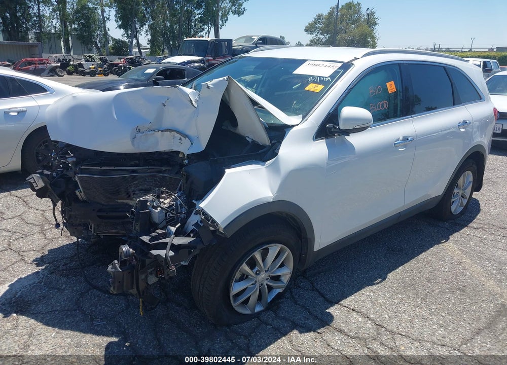 2017 KIA SORENTO 2.4L LX VIN: 5XYPG4A37HG285747