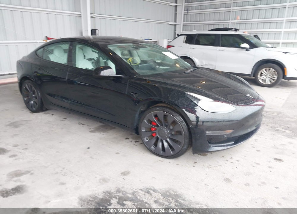 2022 TESLA MODEL 3 PERFORMANCE DUAL MOTOR ALL-WHEEL DRIVE VIN: 5YJ3E1EC1NF347756