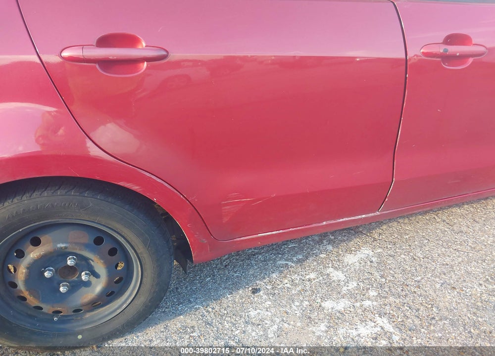 2012 KIA RIO EX VIN: KNADN4A32C6052263