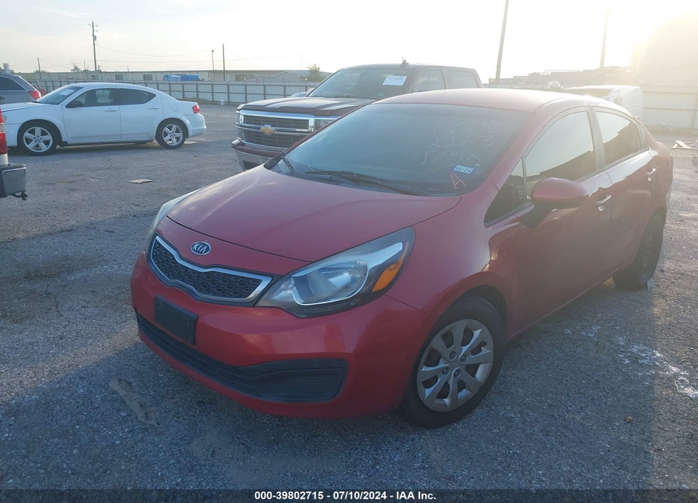2012 KIA RIO EX VIN: KNADN4A32C6052263