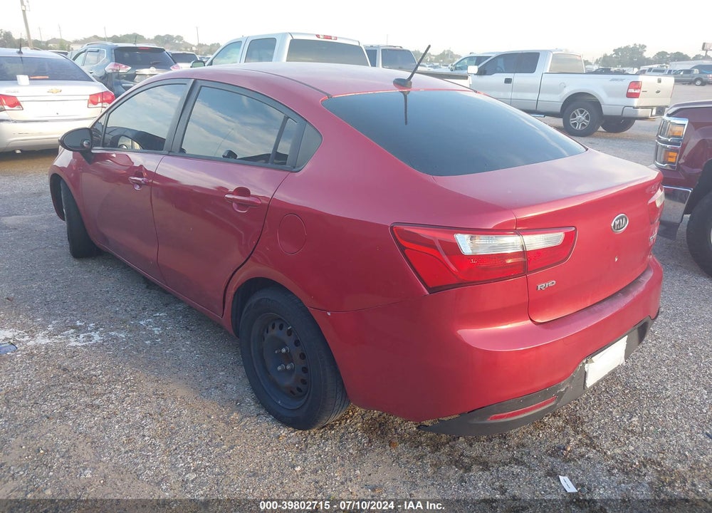 2012 KIA RIO EX VIN: KNADN4A32C6052263