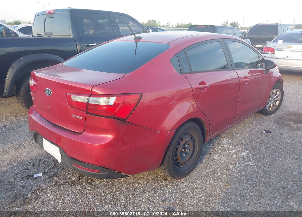 2012 KIA RIO EX VIN: KNADN4A32C6052263