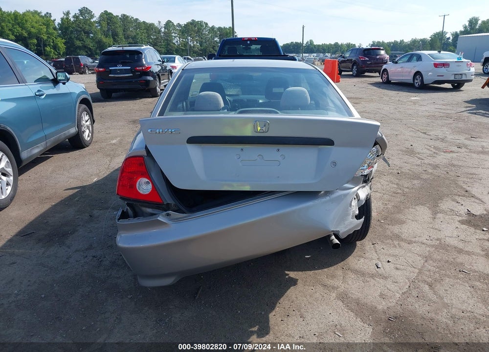 2005 HONDA CIVIC VP VIN: 1HGEM22385L061021