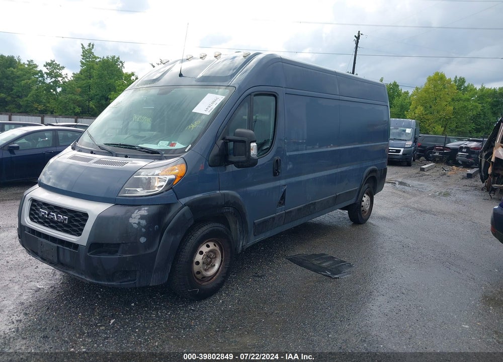2019 RAM PROMASTER 2500 HIGH ROOF 159 WB VIN: 3C6TRVDG5KE517075