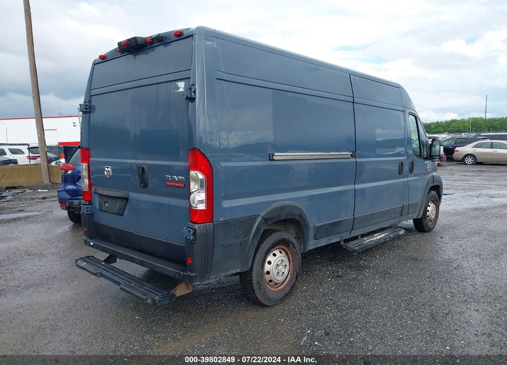 2019 RAM PROMASTER 2500 HIGH ROOF 159 WB VIN: 3C6TRVDG5KE517075