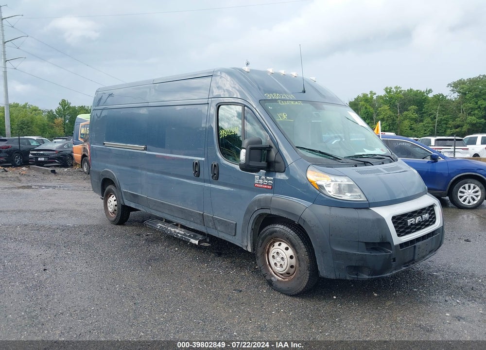 2019 RAM PROMASTER 2500 HIGH ROOF 159 WB VIN: 3C6TRVDG5KE517075