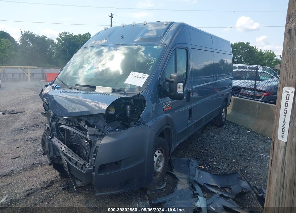 2019 RAM PROMASTER 2500 HIGH ROOF 159 WB VIN: 3C6TRVDG2KE514845