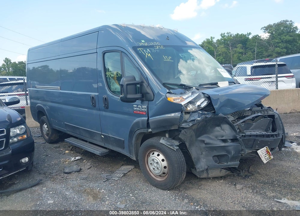 2019 RAM PROMASTER 2500 HIGH ROOF 159 WB VIN: 3C6TRVDG2KE514845