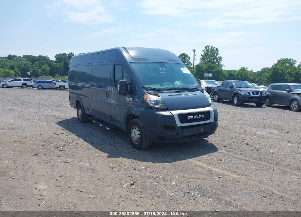 2019 RAM PROMASTER 3500 CARGO VAN HIGH ROOF 159 WB EXT VIN: 3C6URVJGXKE548590