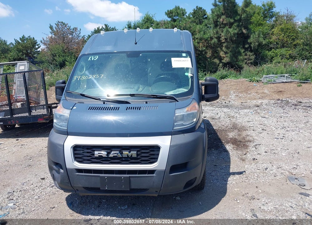 2019 CARGO RAM PROMASTER 3500  VAN HIGH ROOF 159 WB EXT VIN: 3C6URVJG3KE544090