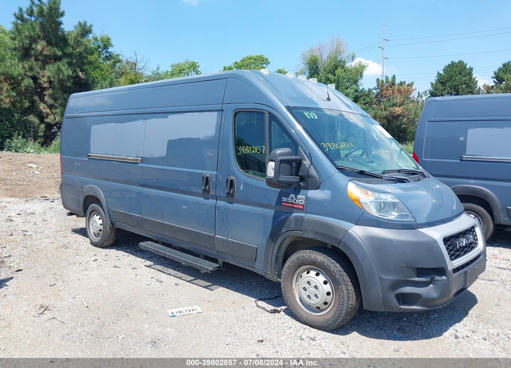 2019 CARGO RAM PROMASTER 3500  VAN HIGH ROOF 159 WB EXT VIN: 3C6URVJG3KE544090