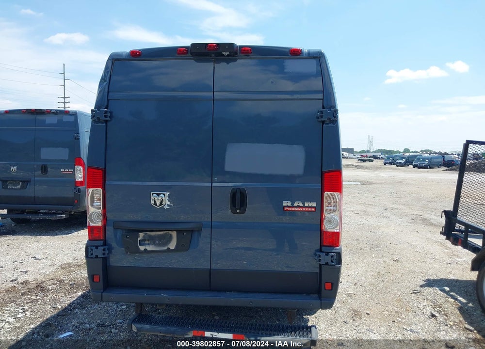 2019 CARGO RAM PROMASTER 3500  VAN HIGH ROOF 159 WB EXT VIN: 3C6URVJG3KE544090