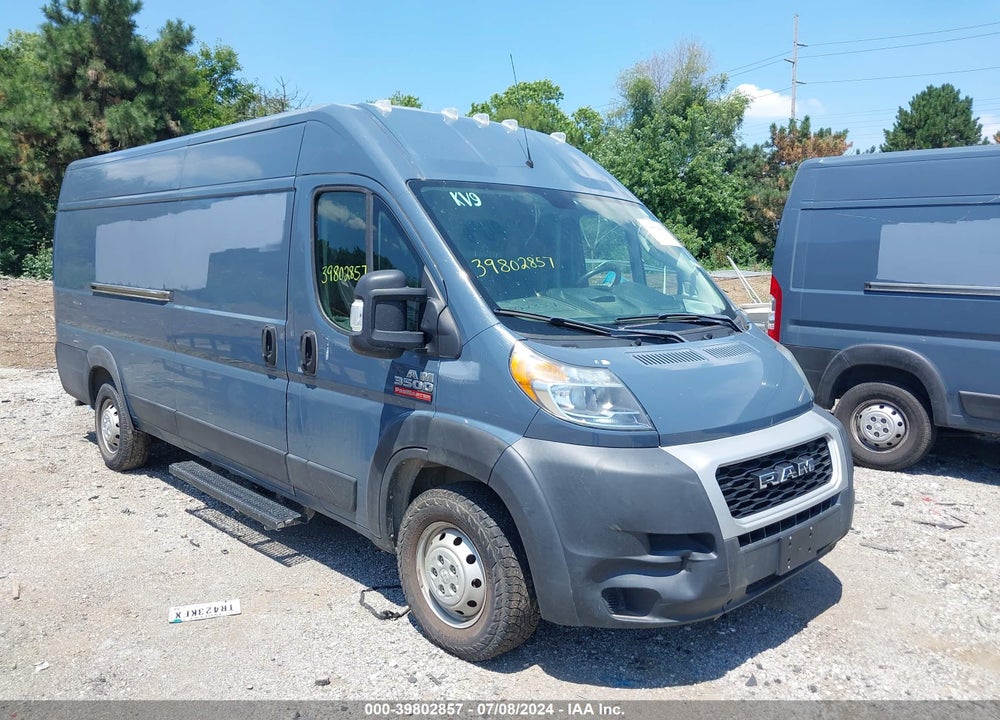 2019 CARGO RAM PROMASTER 3500  VAN HIGH ROOF 159 WB EXT VIN: 3C6URVJG3KE544090