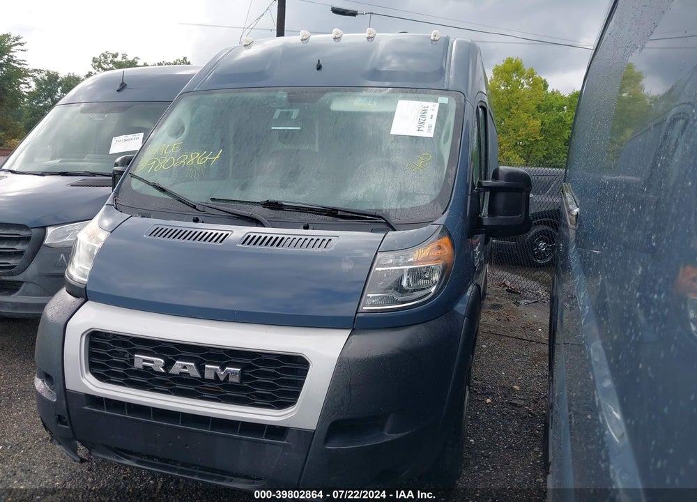 2019 RAM PROMASTER 3500 CARGO VAN HIGH ROOF 159 WB EXT VIN: 3C6URVJG7KE564262