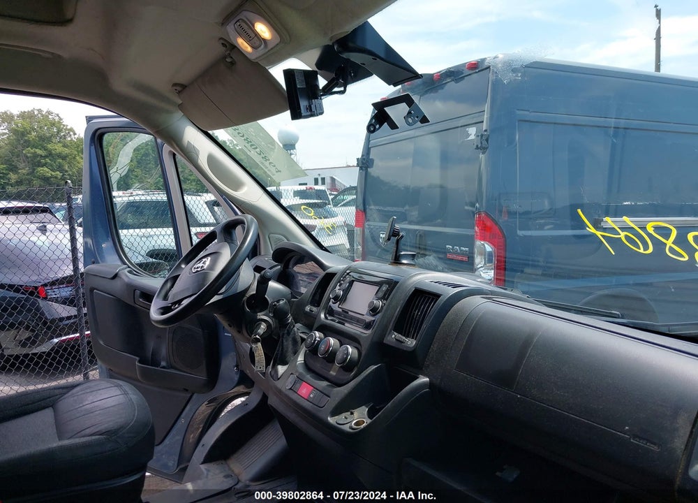2019 RAM PROMASTER 3500 CARGO VAN HIGH ROOF 159 WB EXT VIN: 3C6URVJG7KE564262