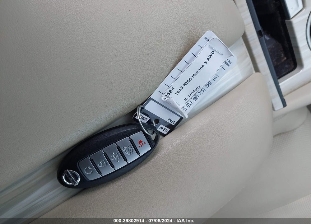 2015 NISSAN MURANO PLATINUM/S/SL/SV VIN: 5N1AZ2MH8FN285415