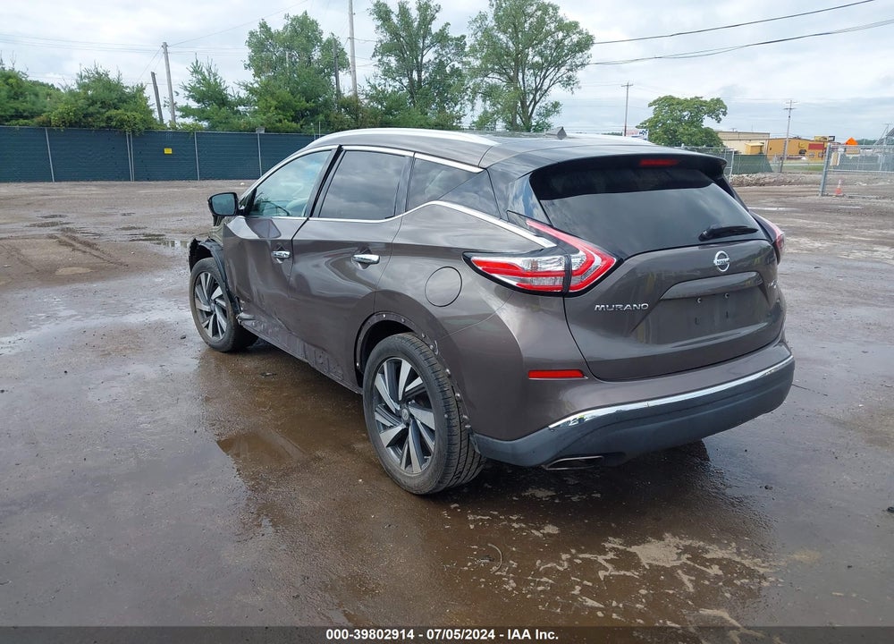 2015 NISSAN MURANO PLATINUM/S/SL/SV VIN: 5N1AZ2MH8FN285415