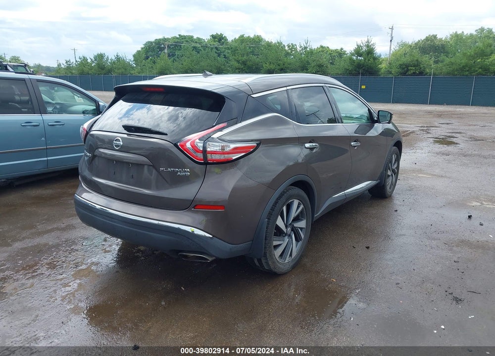 2015 NISSAN MURANO PLATINUM/S/SL/SV VIN: 5N1AZ2MH8FN285415