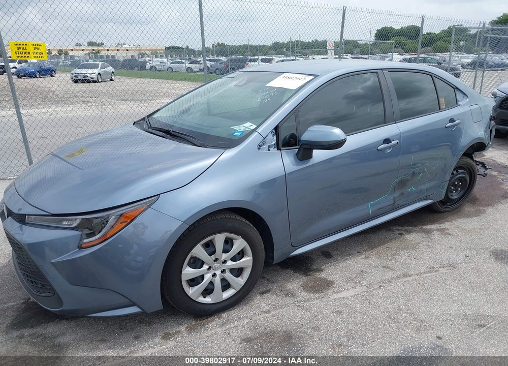 2022 TOYOTA COROLLA LE VIN: JTDEPMAE0N3023075